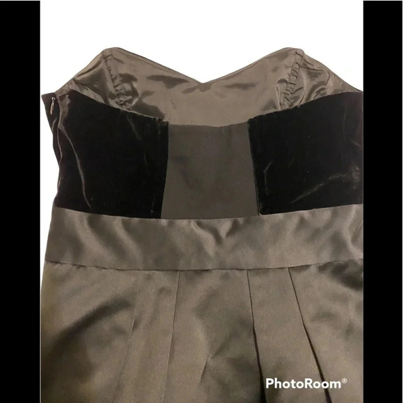 Theory Chanessa Strapless Velvet Top Mini Dress Sz 0 - Picture 5 of 11